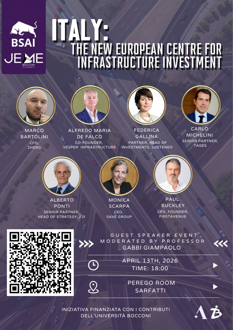 BSAI Event: Italy, The New European Centre for Infrastructure Investment